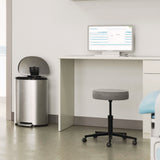HLS Commercial® Fire-Resistant Step Pedal Trash Can, 13 gal, Plastic/Stainless Steel, Silver (HLMHLSS13DFR) Each