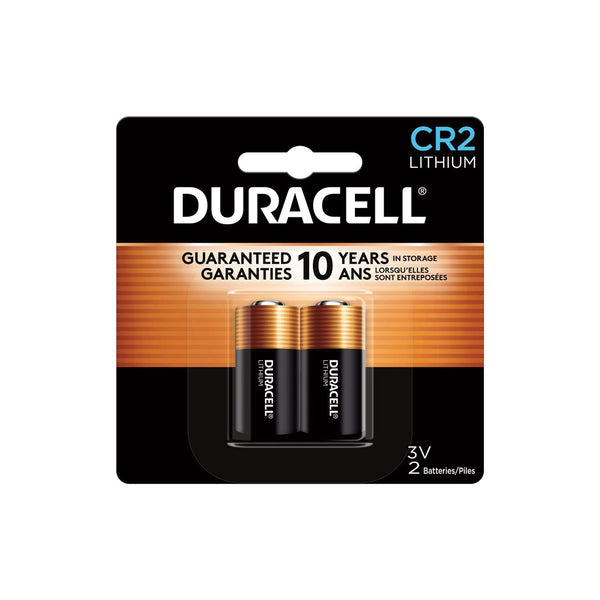 Duracell® Specialty High-Power Lithium Batteries, CR2, 3 V, 2/Pack (DURCR2B2PK) Pack of 2
