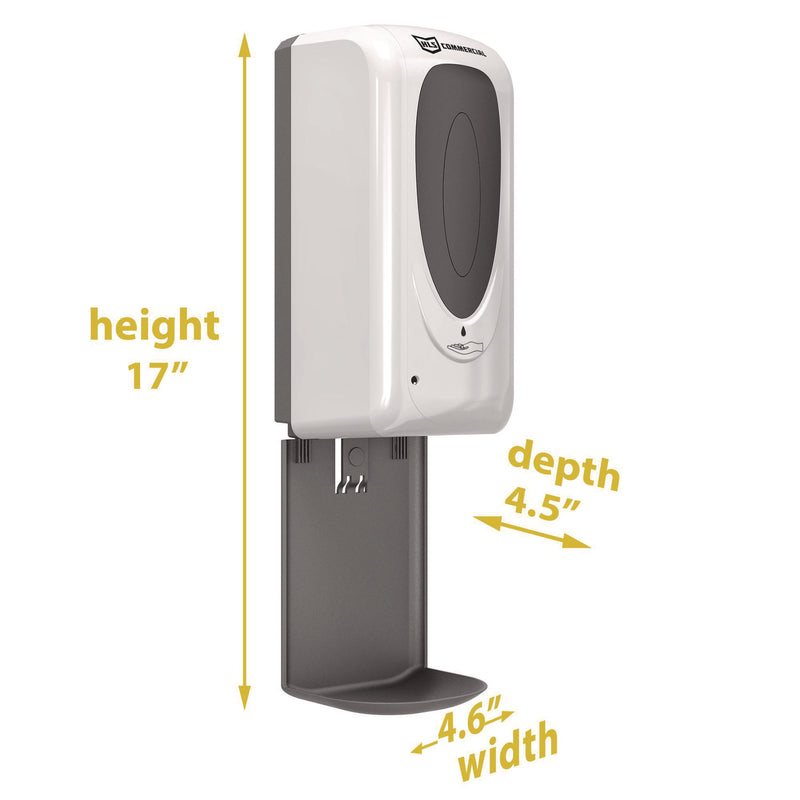 HLS Commercial® Sanitizer Dispenser, 4.6 x 4.5 x 17, Silver (HLMHLSSDW01) Each