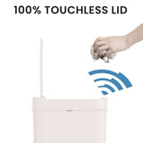 HLS Commercial® Plastic Sensor Trash Can, 3 gal, Plastic, White (HLMHLSSP03WW) Each
