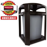 Rubbermaid® Commercial Stationary/Moving Collar for Container, Square, 26.25 x 26.25 x 4, Black (SGSFG3975L3BLA) Each
