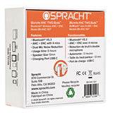 Spracht Blunote Earbuds, Silver/White (SPTBNANC007) Each