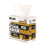 Sellars® TOOLBOX WaterWeave T700 Wipers, 1-Ply, 8.27 x 16.5, White, 100 Sheets/Box, 8 Boxes/Carton (SLR78200) Case of 8
