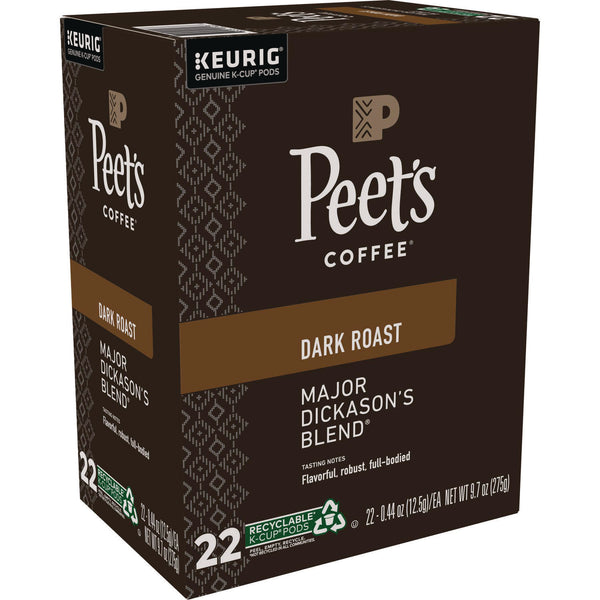 Peet's Major Dickason's Blend K-Cups, Regular, 88/Carton (GMT6547CT) Case of 88