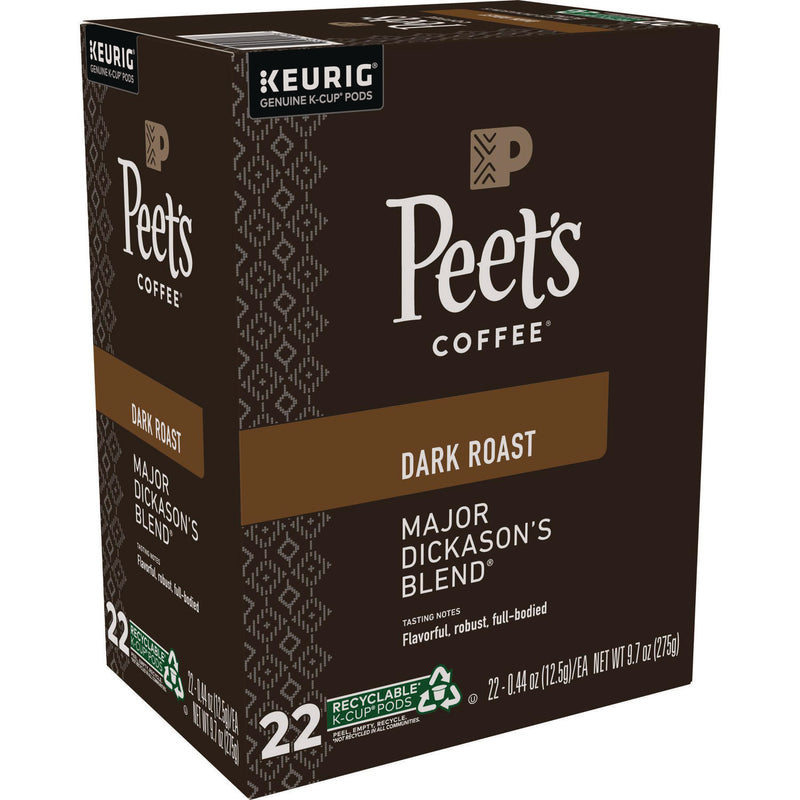 Peet's Major Dickason's Blend K-Cups, Regular, 88/Carton (GMT6547CT) Case of 88