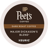 Peet's Major Dickason's Blend K-Cups, Regular, 88/Carton (GMT6547CT) Case of 88