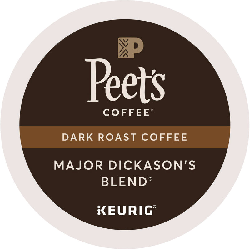 Peet's Major Dickason's Blend K-Cups, Regular, 88/Carton (GMT6547CT) Case of 88