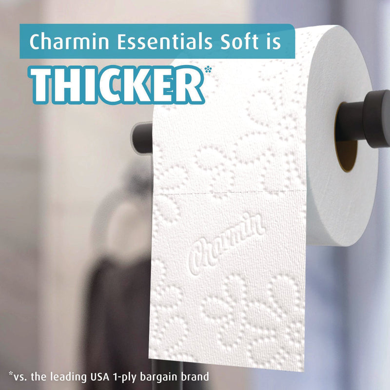 Charmin® Essentials Soft Bathroom Tissue, Septic Safe, 2-Ply, White, 330 Sheets/Roll, 12 Rolls/Pack, 4 Packs/Carton (PGC03154) Each