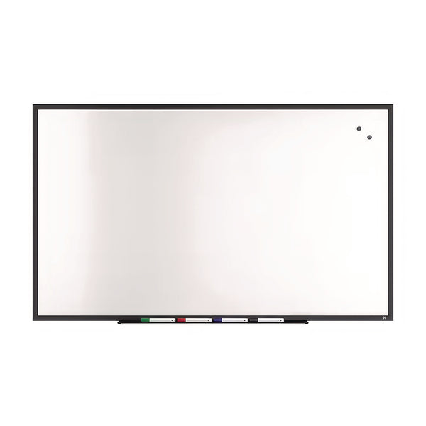 TRU RED™ Magnetic Steel Dry Erase Board, 36" x 60", White Surface, Black Aluminum Frame (TUDTR61182) Each
