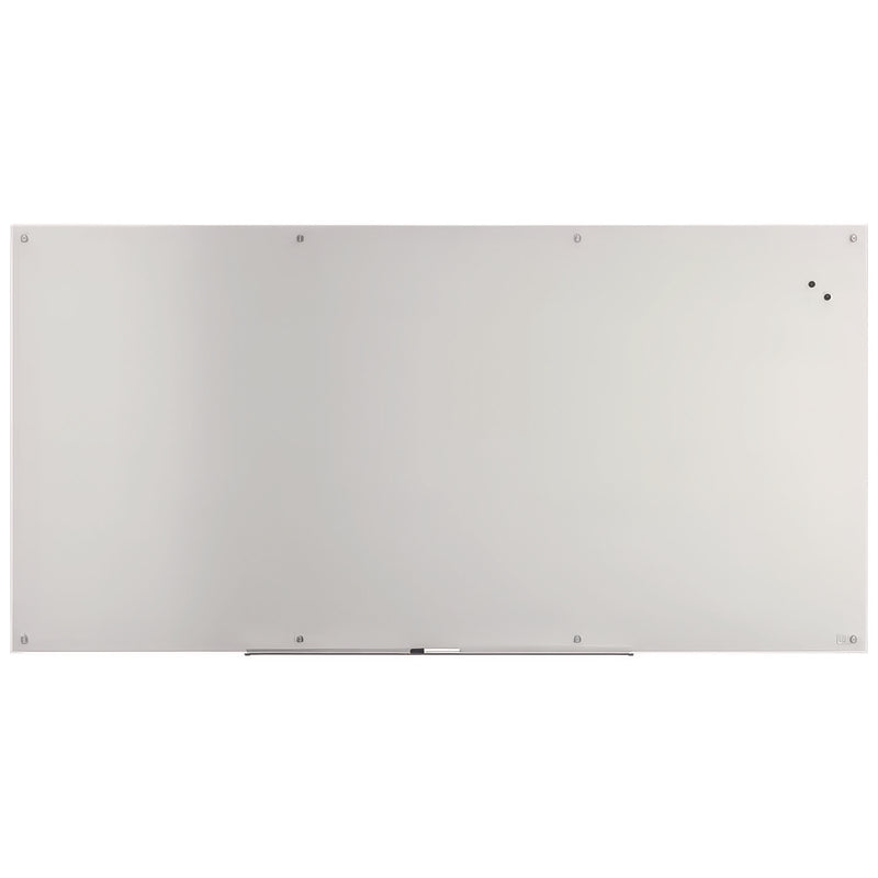 TRU RED™ Magnetic Tempered Glass Dry Erase Board, 96" x 48", White Surface (TUDTR61198) Each