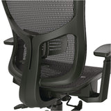 Alera® Hollins Ergonomic Mesh Swivel Task Chair, Supports Up to 275 lb, 18.57 to 22.54 Seat Height, Black Seat/Back, Black Base (ALEHL42BME18)