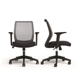 Alera® Wessex Ergonomic Fabric Mesh Swivel Task Chair, Supports Up to 275 lbs, 17.09 to 20.83 Seat Height, Black Seat/Back/Base (ALEWX42BME17) Each