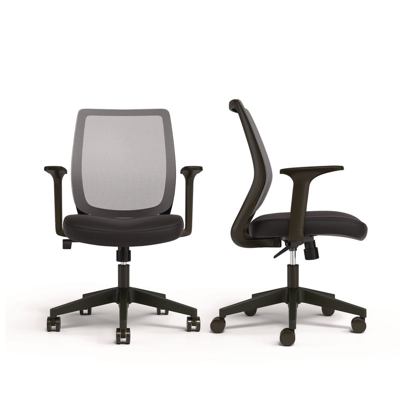 Alera® Wessex Ergonomic Fabric Mesh Swivel Task Chair, Supports Up to 275 lbs, 17.09 to 20.83 Seat Height, Black Seat/Back/Base (ALEWX42BME17) Each