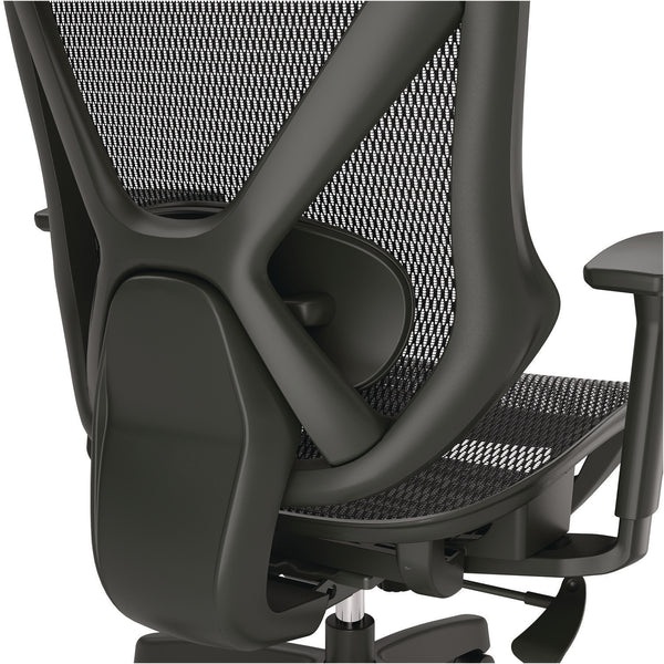 Alera® Taunton Ergonomic Mesh Swivel Task Chair, Supports Up to 275 lb, 17.44 to 20.98 Seat Height, Black Seat/Back, Black Base (ALETN41BME18)