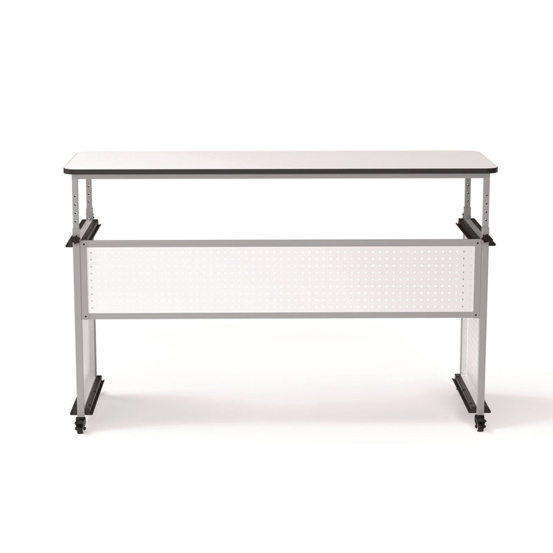 Luxor Modular Teacher's Desk, 60.25 x 21 x 32 to 38, White (LXODTTB002) Each