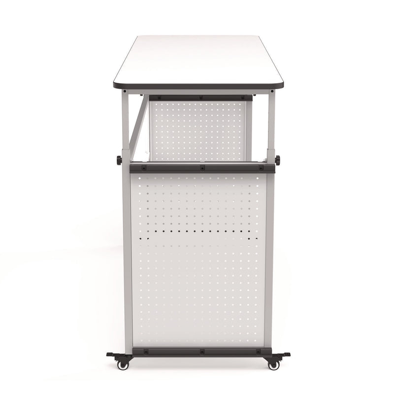 Luxor Modular Teacher's Desk, 60.25 x 21 x 32 to 38, White (LXODTTB002) Each