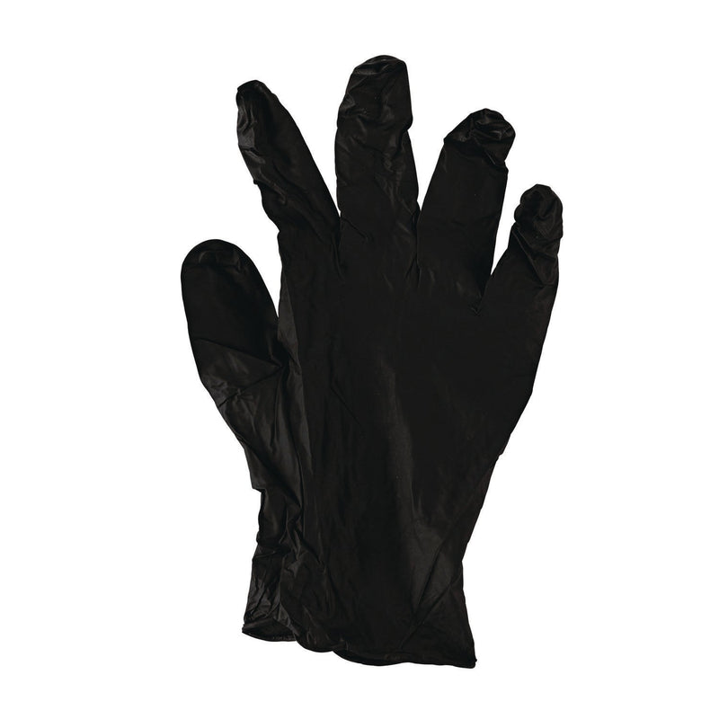 Boardwalk® Disposable General-Purpose Powder-Free Nitrile Gloves, Small, Black, 4.4 mil, 100/Box, 10 Boxes/Carton (BWK396SCTA) Case of 1000