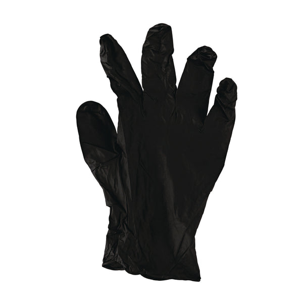 Boardwalk® 396 Series Disposable General-Purpose Nitrile Gloves, Powder-Free, X-Small, 4.4 mil Thick, 9.5" Long, Black, 100/Box,10 BX/CT (BWK396XSCTA) Case of 1000