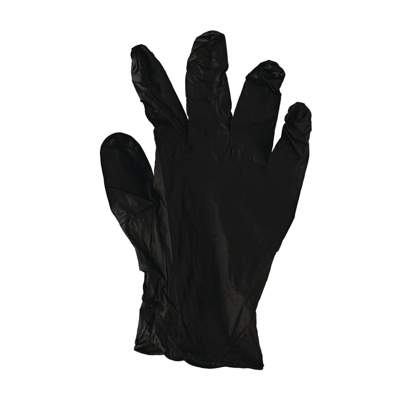Boardwalk® 396 Series Disposable General-Purpose Nitrile Gloves, Powder-Free, X-Small, 4.4 mil Thick, 9.5" Long, Black, 100/Box,10 BX/CT (BWK396XSCTA) Case of 1000
