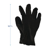 Boardwalk® Disposable General-Purpose Powder-Free Nitrile Gloves, Small, Black, 4.4 mil, 100/Box, 10 Boxes/Carton (BWK396SCTA) Case of 1000