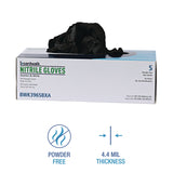 Boardwalk® Disposable General-Purpose Powder-Free Nitrile Gloves, Small, Black, 4.4 mil, 100/Box, 10 Boxes/Carton (BWK396SCTA) Case of 1000