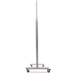 Luxor Mobile Magnetic Glass Dry Erase Board, 60" x 40", White Surface, Silver Aluminum Frame (LXCMMGB6040) Each