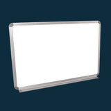 Luxor Wall-Mounted Magnetic Whiteboard, 36" x 24", White Surface, Silver Aluminum Frame (LXCWB3624W) Each