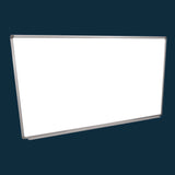 Luxor Wall-Mounted Magnetic Whiteboard, 72" x 40", White Surface, Silver Aluminum Frame (LXCWB7240W) Each