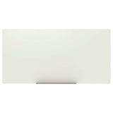 Luxor Magnetic Wall-Mounted Glass Board, 96" x 48", White Surface, Frameless (LXCWGB9648M) Each