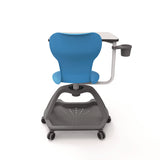 Luxor Classroom Series All-In-One Student Desk and Chair, Supports Up to 330 lb, 19" Seat Height, Blue Seat/Back, Gray Base (LXCSTDENTMTACHR) Each