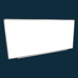 Luxor Wall-Mounted Magnetic Whiteboard, 96" x 40", White Surface, Silver Aluminum Frame (LXCWB9640W) Each