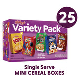 Kellogg's® Cereal Assortment Pack, Assorted Flavors, Single Serve Box, 25/Carton (GRR22002287) Case of 25