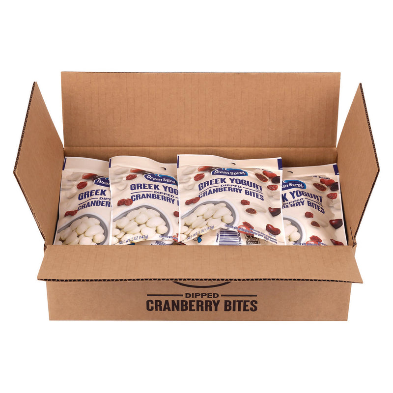 Ocean Spray® Greek Yogurt Dipped Cranberry Bites, Cranberry/Yogurt, 5 oz Bag, 12/Carton (GRR22002298) Case of 12