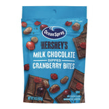 Ocean Spray® Milk Chocolate Dipped Cranberry Bites, Cranberry/Chocolate, 5 oz Bag, 12/Carton (GRR22002299) Case of 12