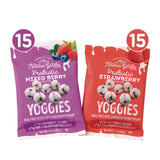 Nature's Garden Probiotic Yoggies Variety Snack Pack, Assorted Flavors, 0.7 oz Bag, 30/Carton (GRR22002303) Case of 30