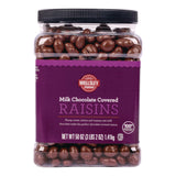 Wellsley Farms™ Milk Chocolate Covered Raisins, 50 oz Jar (GRR22002345) Each