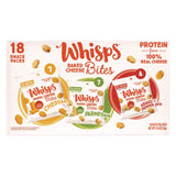 Whisps® Baked Cheese Bites Variety Snack Packs, Assorted Flavors, 0.63 oz Packet, 18/Carton (GRR22002347) Case of 18