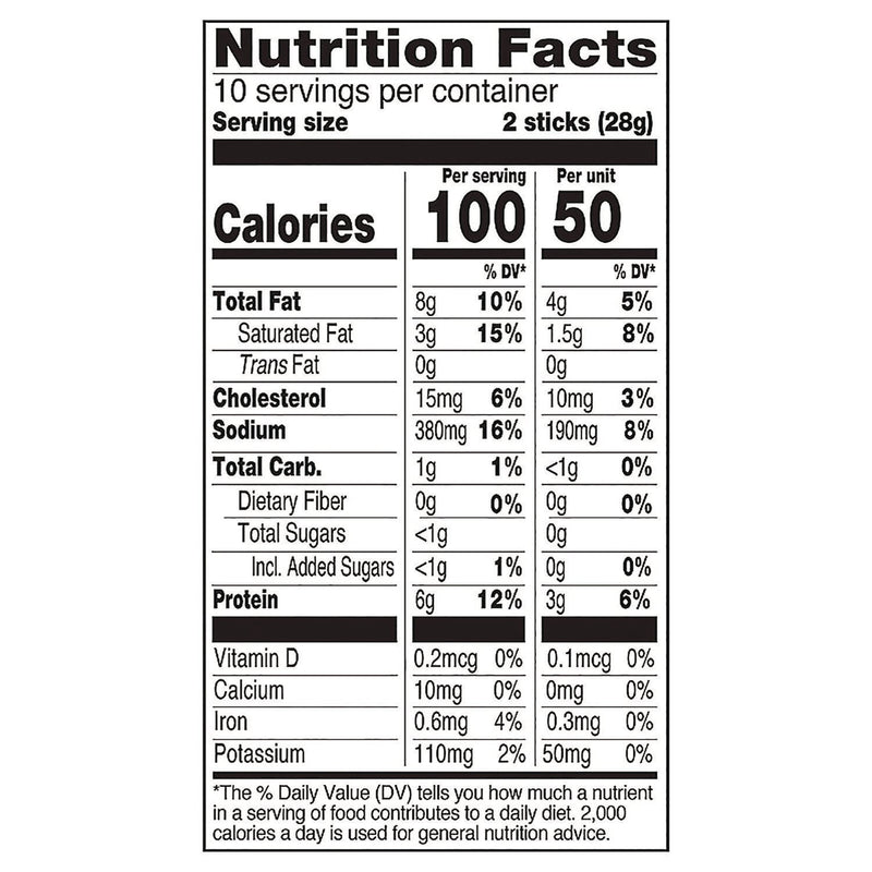 Vermont Smoke and Cure® Original Flavor Mini Snack Sticks, Beef, 0.5 oz Individually Wrapped, 20/Carton (GRR22002353) Case of 20