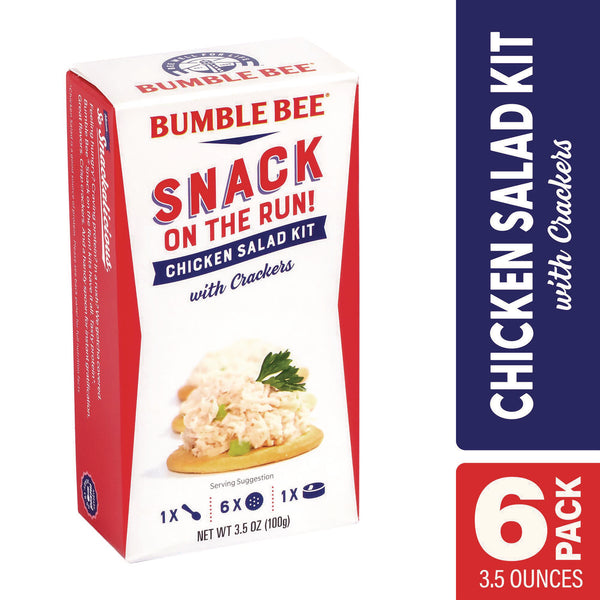 Bumble Bee® Snack on the Run Chicken Salad Kit with Crackers, 3.5 oz Box, 6/Carton (GRR22002355) Case of 6