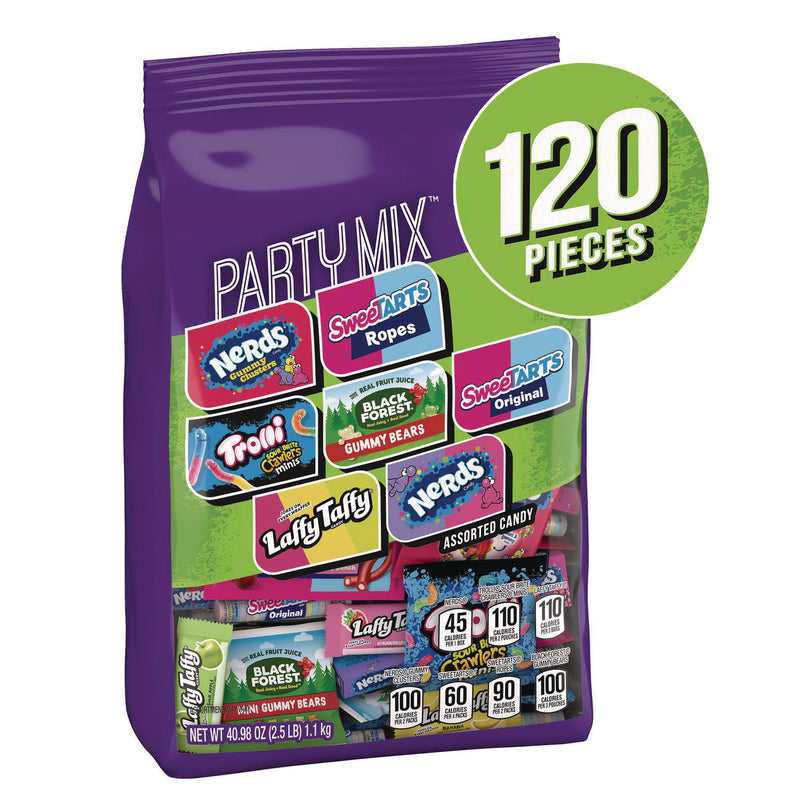 NERDS® Party Mix Stand Up Bag, Assorted Fruity, 40.98 oz Bag, 120 Pieces (GRR22002359) Case of 120