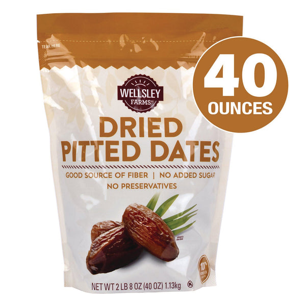 Wellsley Farms™ Dried Pitted Dates, 40 oz Bag (GRR22002363) Each