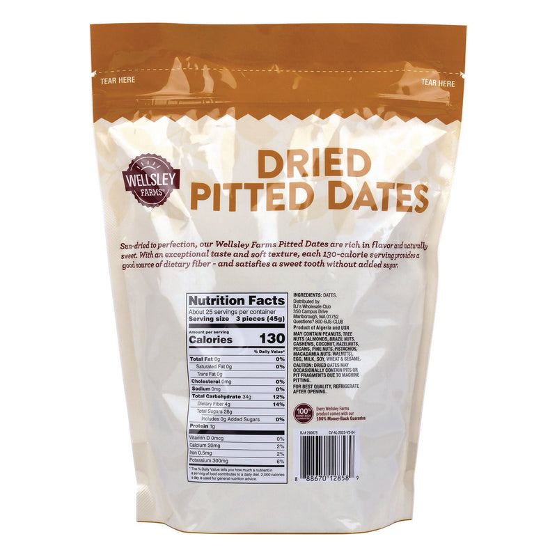 Wellsley Farms™ Dried Pitted Dates, 40 oz Bag (GRR22002363) Each