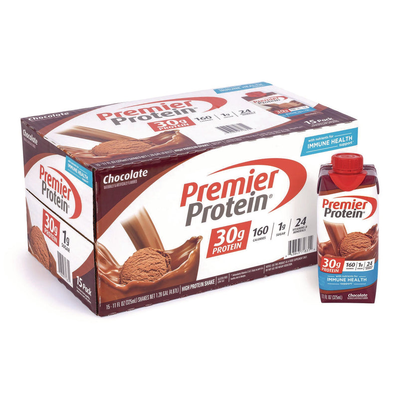 Premier Protein® Chocolate Shake, 11 oz, 15/Carton (GRR22002369) Case of 15