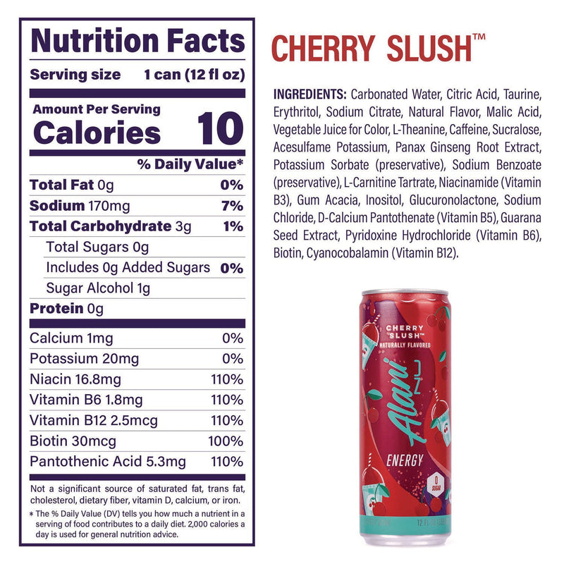 Alani Nu Energy Sweet Splash Variety Pack, Assorted Flavors, 12 oz Can, 18/Carton (GRR22002374) Case of 18