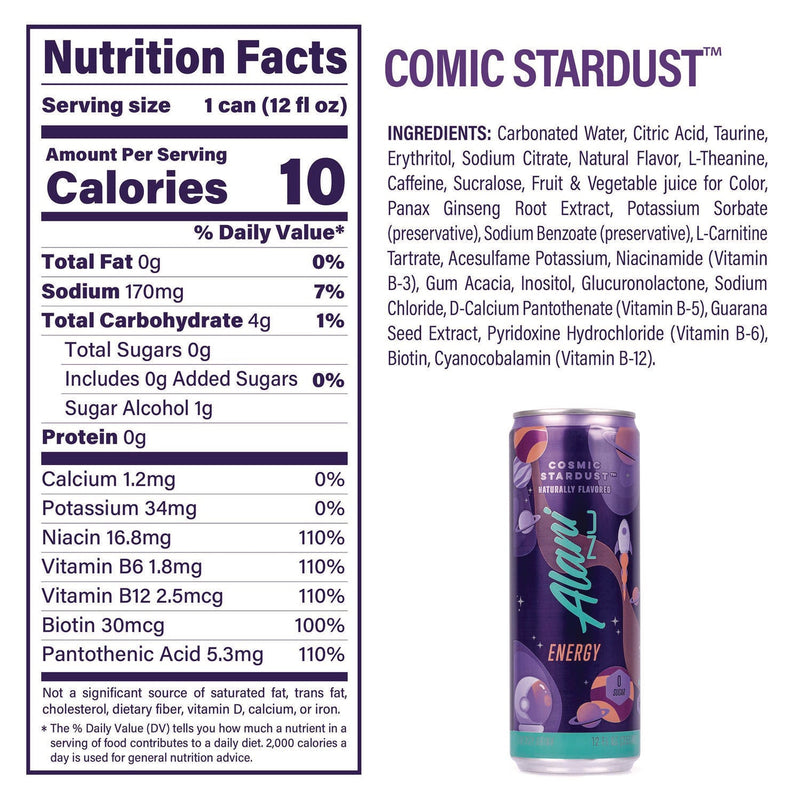 Alani Nu Energy Sweet Splash Variety Pack, Assorted Flavors, 12 oz Can, 18/Carton (GRR22002374) Case of 18