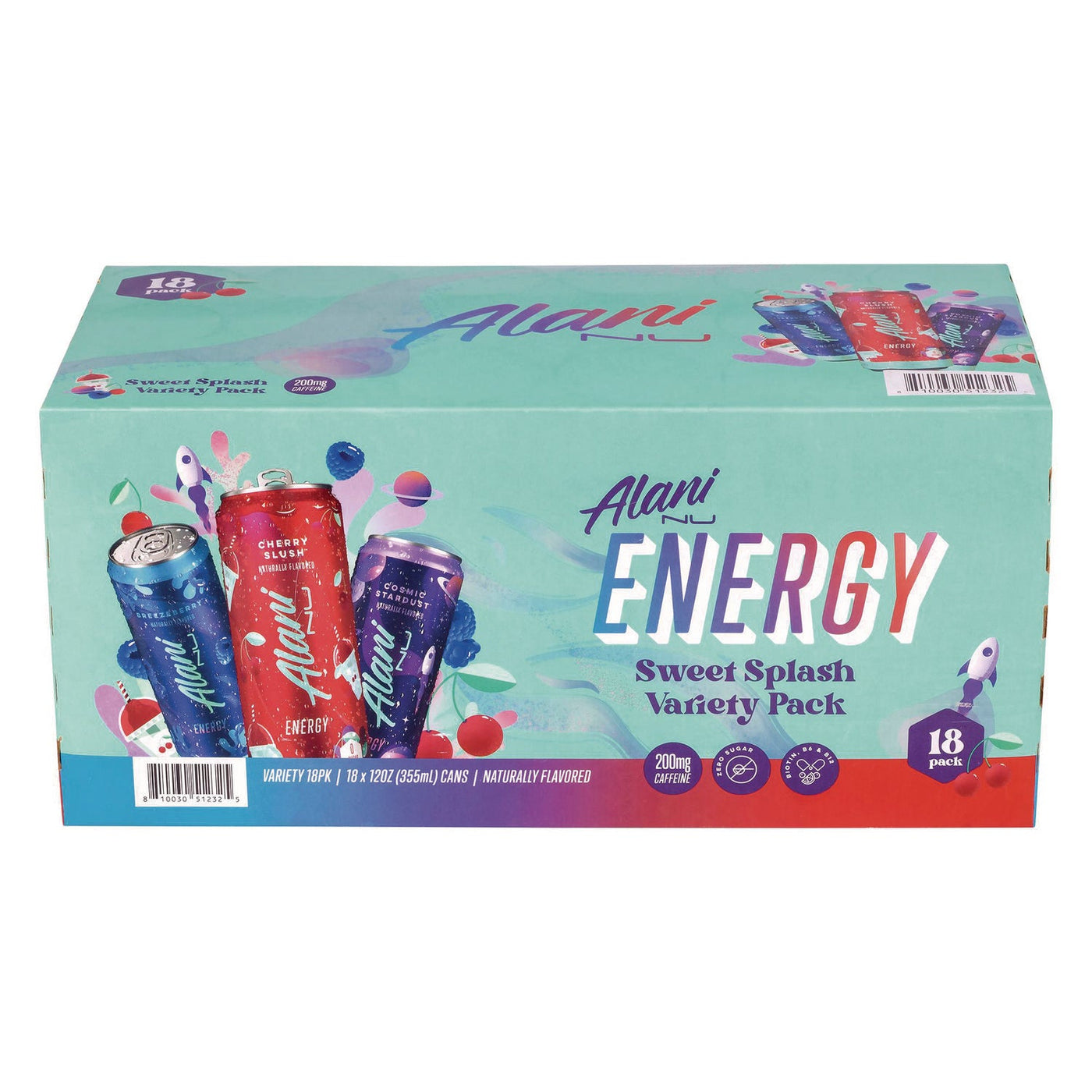 Alani Nu Energy Sweet Splash Variety Pack, Assorted Flavors, 12 oz