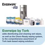 Tork® Light-Duty Surface Cleaning Wet Wipe, 1-Ply, 8 x 6, Unscented, White, 2,500 Sheets/Roll, 2 Rolls/Carton (TRK192816) Case of 2