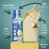 OWYN™ 20 g Protein Drink, Vanilla, 12 oz Bottle, 12/Carton (GRR38200002) Case of 12