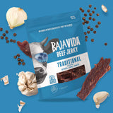 Baja Jerky Beef Jerky Traditional Snack Pack, Original, 1 oz Packet, 12/Carton (GRR22002304) Case of 12