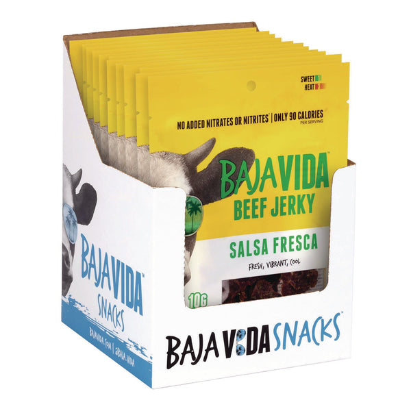 Baja Jerky Beef Jerky Salsa Fresca Snack Pack, Salsa Fresca, 1 oz Packet, 12/Carton (GRR22002305) Case of 12